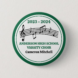 Der grüne High School Chor Custom Keepake Button