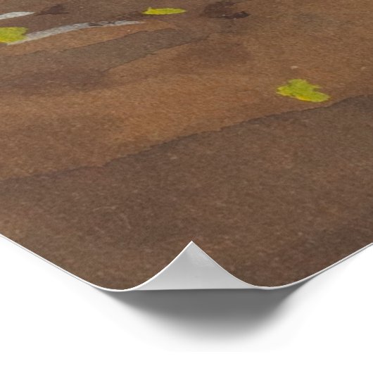 Der Grüne Hügel Poster (Ecke)