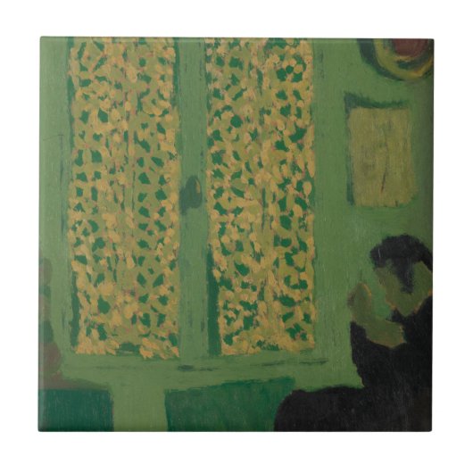 Der grüne Innenraum Fliese (Vorderseite)