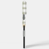 Der grüne Karo Paris in Schwarz-Weiß-Streifen Insp Case-Mate iPhone Hülle (Rückseite / Rechts)