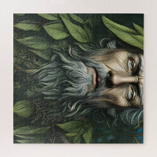 Der grüne Mann Folklore Deity Puzzle (Horizontal)