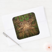 Der Grüne Mann - Frühling Quadratischer Aufkleber (Umschlag)