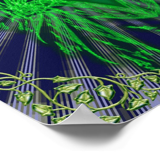 der grüne Mann Poster (Ecke)