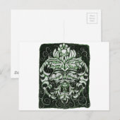 Der Grüne Mann Postkarte (Vorne/Hinten)