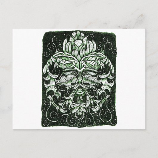 Der Grüne Mann Postkarte (Vorderseite)