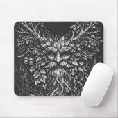 Der Grüne Mann von BurnsInHell Mousepad (Mit Mouse)