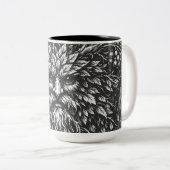 Der Grüne Mann von BurnsInHell Zweifarbige Tasse (VorderseiteRechts)