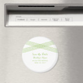 Der grüne moderne Deko speichert das Datumsfenster Magnet (In Situ (Geschirrspüler))