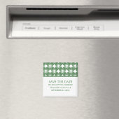 Der grüne moderne Deko speichert das Datumsfenster Magnet (In Situ (Geschirrspüler))