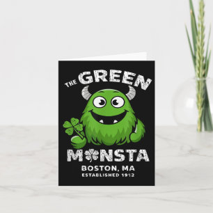 Der grüne Monsta Boston St. Patricks Day Frauen Mä Karte