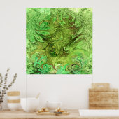Der Grüne...... Poster (Küche)