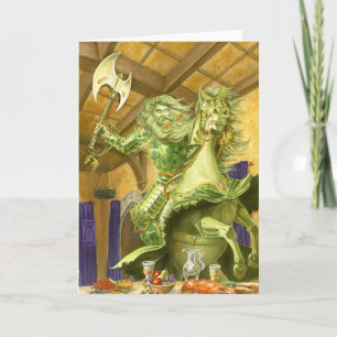 Der grüne Ritter grenzenlos Feiertagskarte