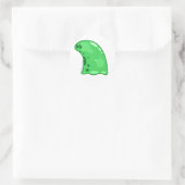Der grüne Schleim Runder Aufkleber (Tasche)