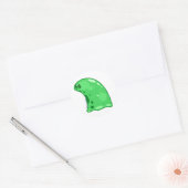 Der grüne Schleim Runder Aufkleber (Umschlag)