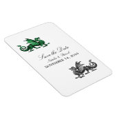 Der grüne Silberdrache speichert das Datum-Magnet Magnet (Rechte Seite)