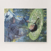 Der grüne Sonnenschirm von Guy Rose Kunstpuzzle Puzzle (Horizontal)