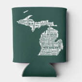 Der grüne Staat der Städte von Michigan Dosenkühler (Rückseite)