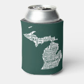 Der grüne Staat der Städte von Michigan Dosenkühler (Kanne Rückseite)