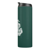 Der grüne Staat der Städte von Michigan Thermosbecher (Nach rechts gedreht)