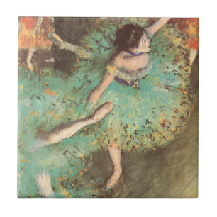Der Grüne Tänzer von Edgar Degas, Vintage Ballet Fliese