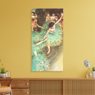 Der Grüne Tänzer von Edgar Degas, Vintage Ballet Leinwanddruck