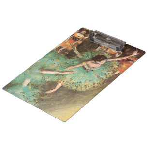 Der Grüne Tänzer von Edgar Degas, Vintage-Ballett Klemmbrett