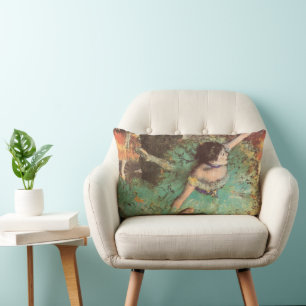 Der Grüne Tänzer von Edgar Degas, Vintage-Ballett Lendenkissen