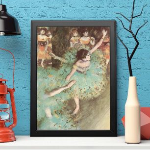 Der grüne Tänzer von Edgar Degas, Vintages Ballett Poster