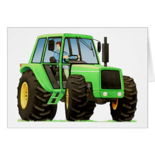 Der grüne Traktor des Kindes