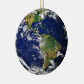 Der grüne und blaue Planet Erde Keramik Ornament (Rechts)