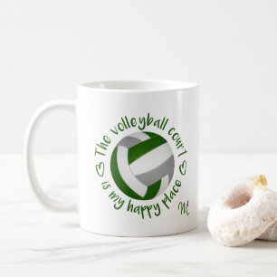 Der grüne Volleyballplatz ist mein glücklicher Ort Kaffeetasse