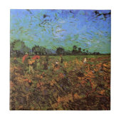 Der grüne Weinberg von Vincent van Gogh Fliese (Vorderseite)