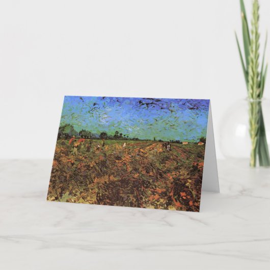 Der grüne Weinberg von Vincent van Gogh Karte (Vorderseite)