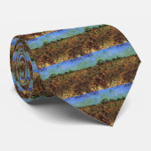 Der grüne Weinberg von Vincent van Gogh Krawatte (Gerollt)