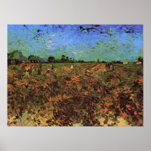 Der grüne Weinberg von Vincent van Gogh Poster