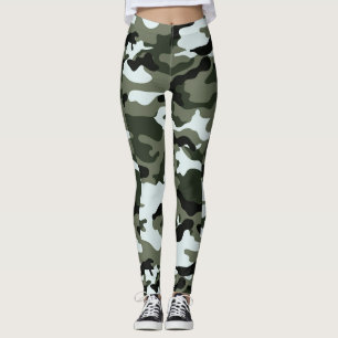 Der grünen multi die Leggings die Tarnungs-Frauen
