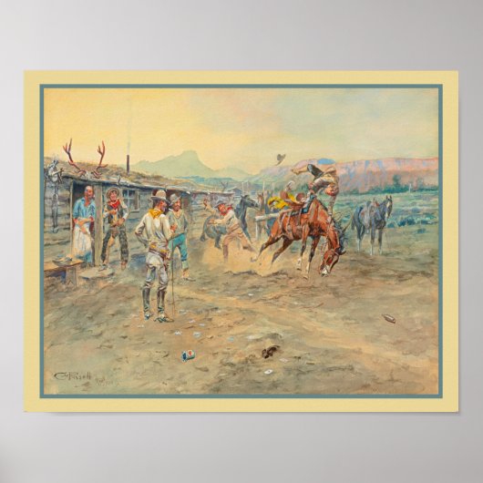 "Der Grünschnabel" Old West Cowboy Poster (Vorne)