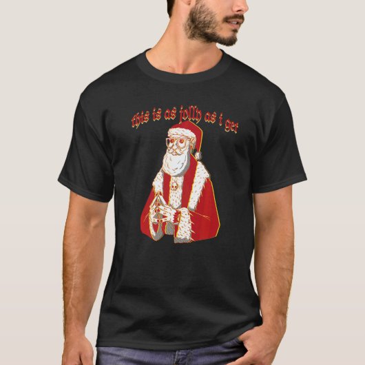 Der gruselige Weihnachtsgotik-Weihnachtsmann ist s T-Shirt (Vorderseite)