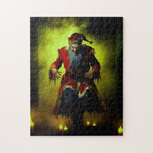 Der gruselige Weihnachtsmann! Puzzle (Vertikal)