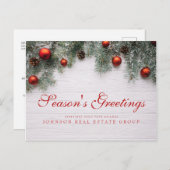 Der Gruß der Jahreszeit der Postkarte (Vorne/Hinten)