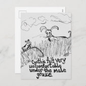 Der Gruß der männlichen Gräber Feiertagspostkarte (Vorne/Hinten)