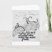 Der Gruß des männlichen Blickes Valentins Karte (Vorderseite)