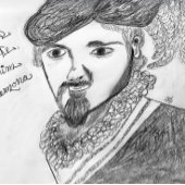 Der Gruß des männlichen Blickes Valentins Karte