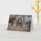 Der Gruß: Galloping to Freedom Grußkarte Karte (Gelbe Blume)