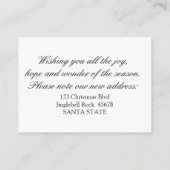 Der Grußkranz der Saison von unserer neuen Zuhause Begleitkarte (Rückseite)