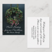 Der Grußkranz der Saison von unserer neuen Zuhause Begleitkarte (Vorne/Hinten)