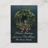 Der Grußkranz der Saison von unserer neuen Zuhause Begleitkarte (Vorderseite)