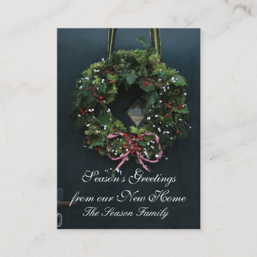Der Grußkranz der Saison von unserer neuen Zuhause Begleitkarte (Vorderseite)