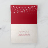 Der Grußteddy der Saison mit Glühbirne Karte (Innenseite)