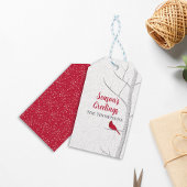 Der Grußvogel Roter Kardinal Birch Tree der Urlaub Geschenkanhänger